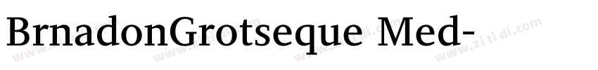 BrnadonGrotseque Med字体转换